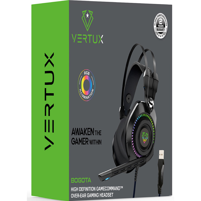 Компьютерная гарнитура Vertux Bogota Black (bogota.black)