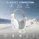 Компьютерная гарнитура Attack Shark L90 Wireless,2.4GHz/Bluetooth/3.5mm PS4/PS5/Switch/Xbox/Mac/PC White (L90W_AS)