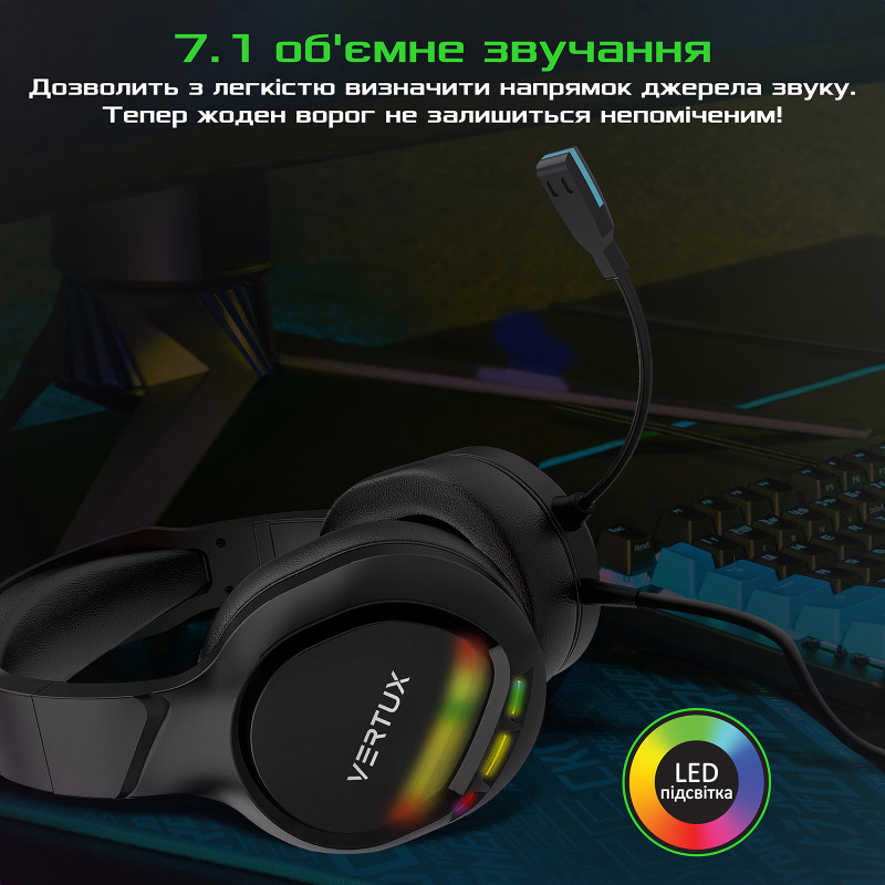 Компьютерная гарнитура Vertux Tokyo Black (tokyo.black)