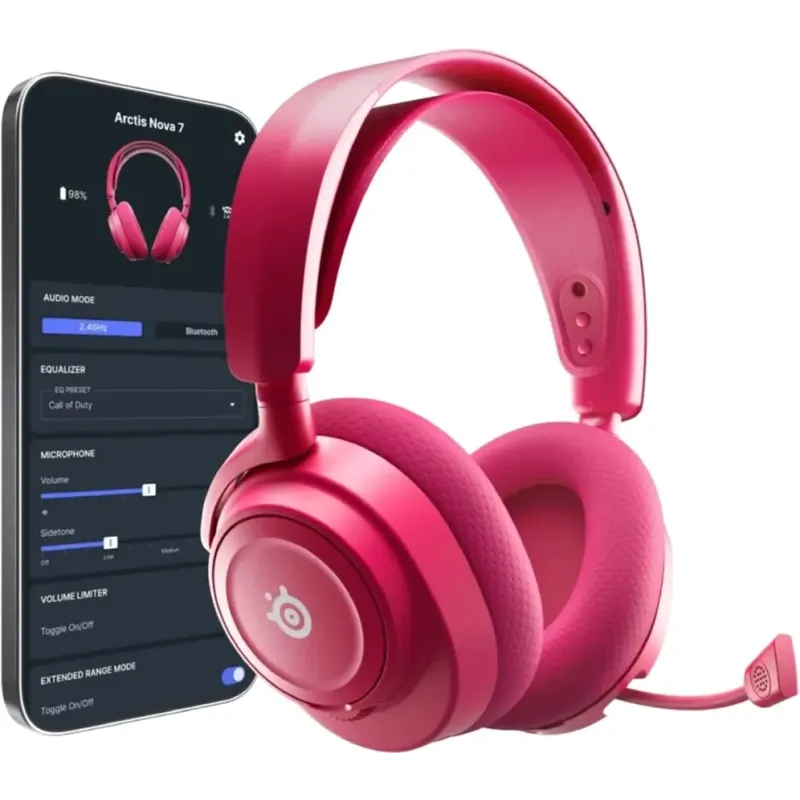 Компьютерная гарнитура SteelSeries Arctis Nova 7X Gen 2 Wireless Magenta (SS61760)