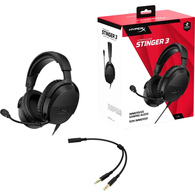 Компьютерная гарнитура HyperX Cloud Stinger 3 Wired Black (BS1T5AA)