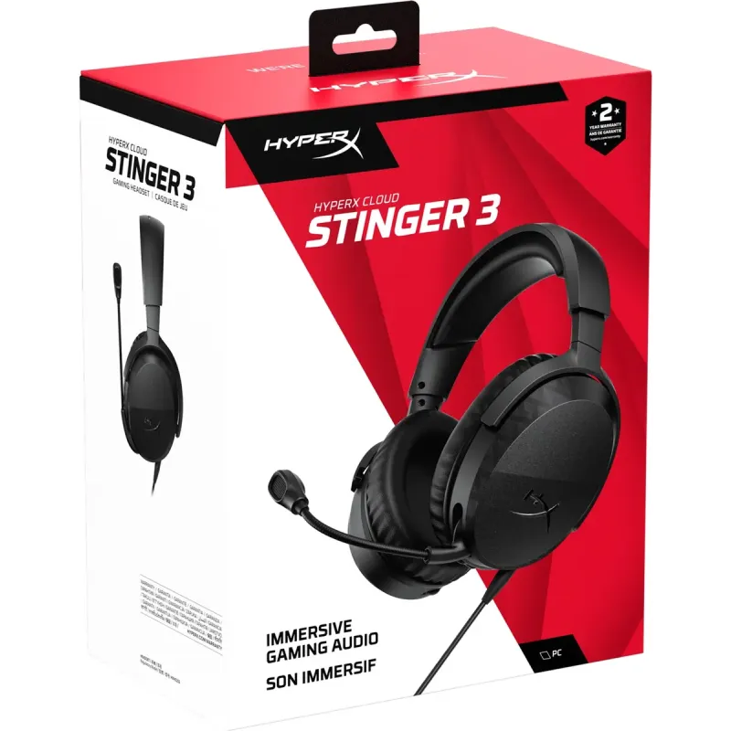 Компьютерная гарнитура HyperX Cloud Stinger 3 Wired Black (BS1T5AA)