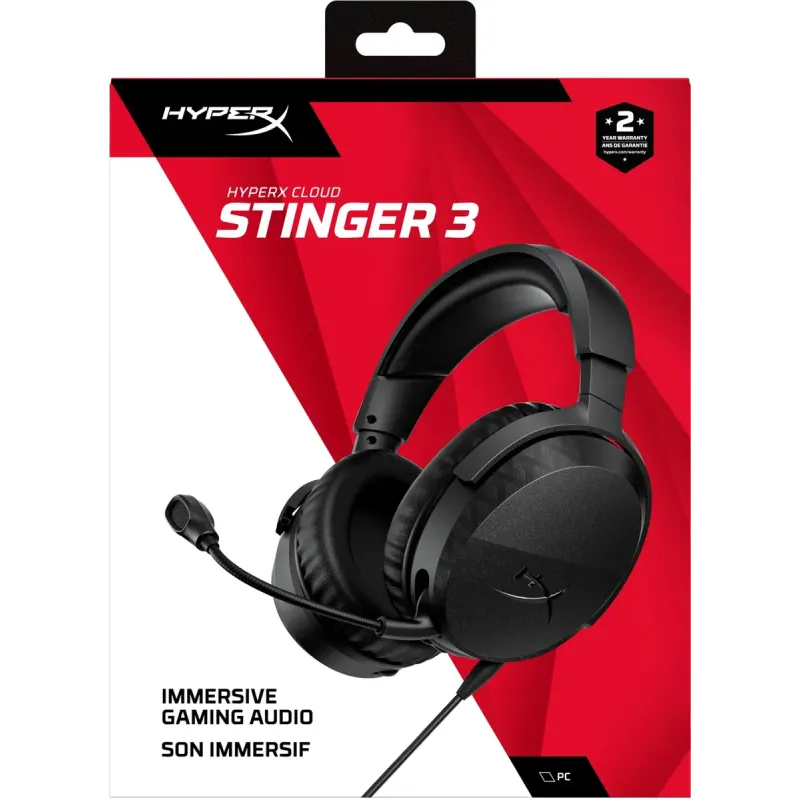 Компьютерная гарнитура HyperX Cloud Stinger 3 Wired Black (BS1T5AA)