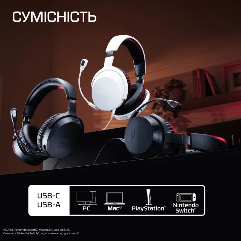 Компьютерная гарнитура HyperX Cloud Stinger 3 Wired Black (BS1T5AA)