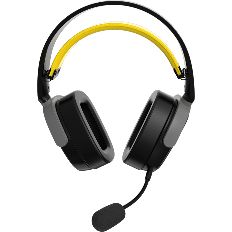 Комп'ютерна гарнітура Ajazz AHM09 MAX Black Gray Yellow (AHM09-MAX-BGY)