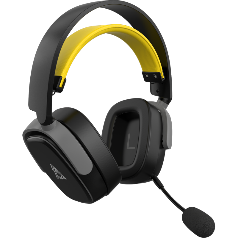 Комп'ютерна гарнітура Ajazz AHM09 MAX Black Gray Yellow (AHM09-MAX-BGY)