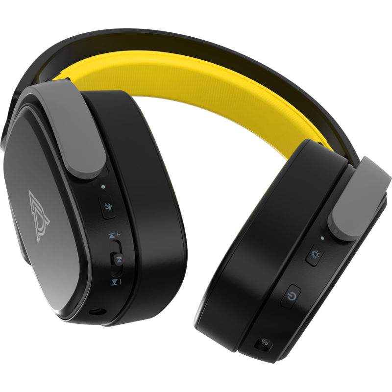 Комп'ютерна гарнітура Ajazz AHM09 MAX Black Gray Yellow (AHM09-MAX-BGY)