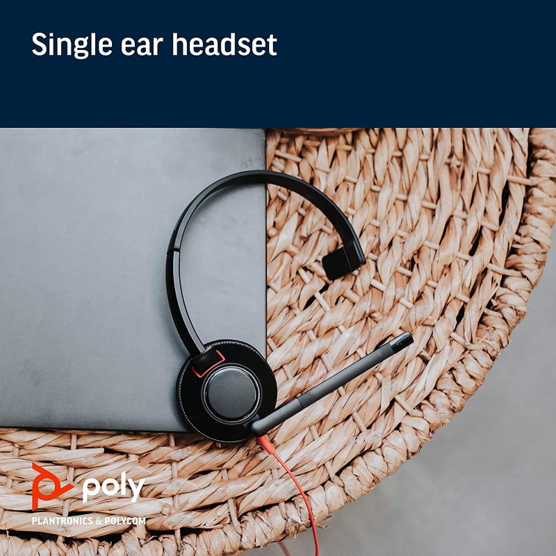 Комп'ютерна гарнітура POLY BlackWire 5210 Black (8X230AA)