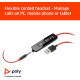 Компьютерная гарнитура POLY BlackWire 5210 USB-A HS Mono (80R98AA)