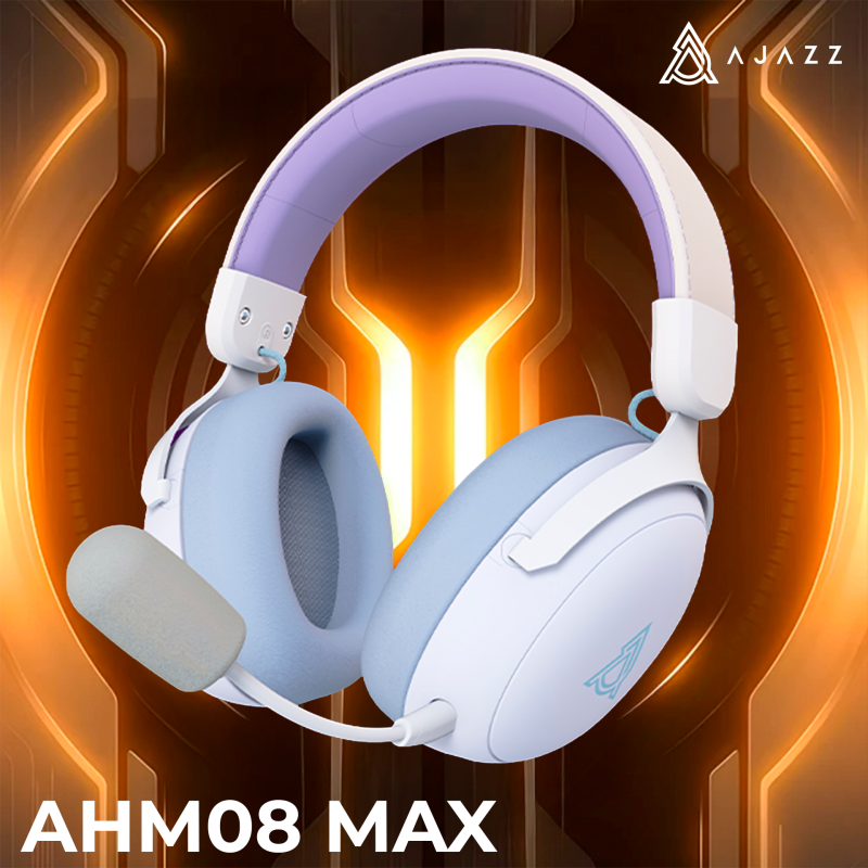 Комп'ютерна гарнітура Ajazz AHM08 MAX Purple White Blue (AHM08-MAX-PWB)