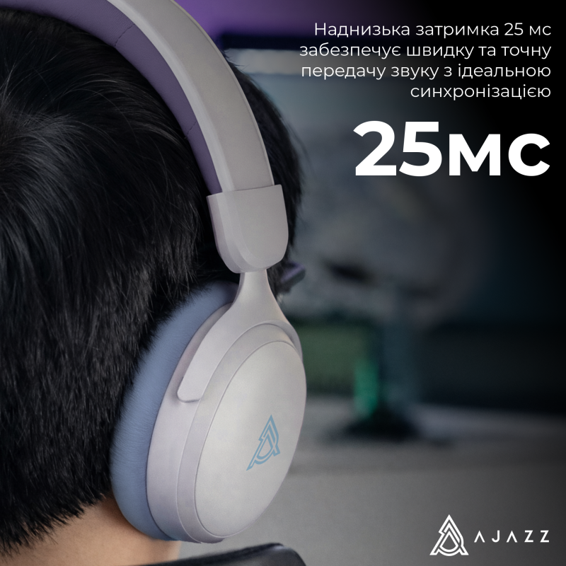 Комп'ютерна гарнітура Ajazz AHM08 MAX Purple White Blue (AHM08-MAX-PWB)
