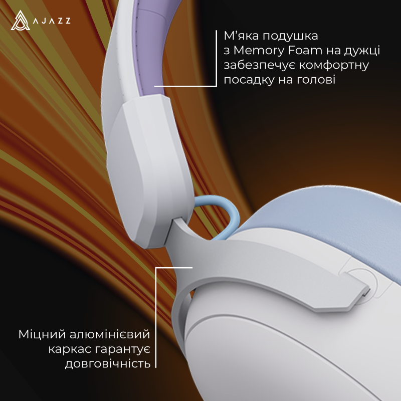Комп'ютерна гарнітура Ajazz AHM08 MAX Purple White Blue (AHM08-MAX-PWB)