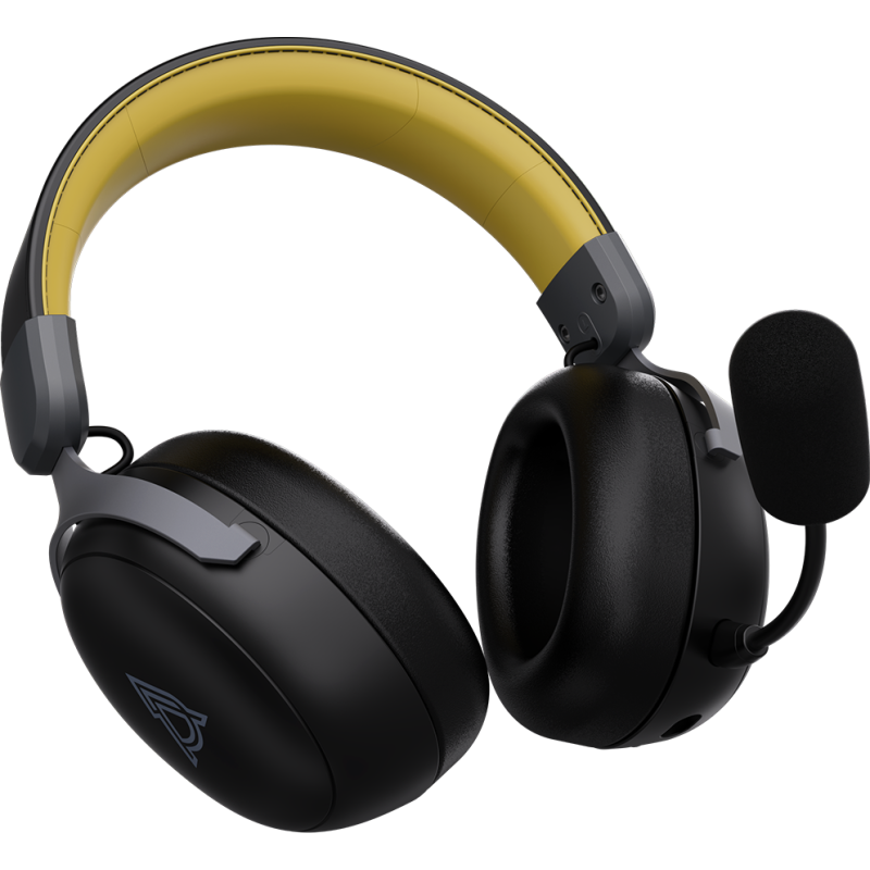 Комп'ютерна гарнітура Ajazz AHM08 MAX Black Gray Yellow (AHM08-MAX-BGY)