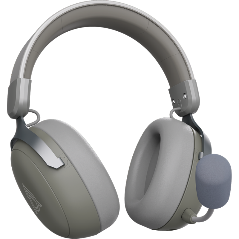 Комп'ютерна гарнітура Ajazz AHM08 MAX Gray White (AHM08-MAX-GW)