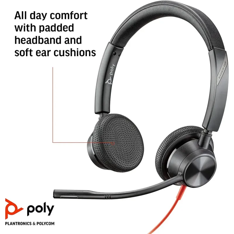 Компьютерная гарнитура POLY BlackWire C3325-M Black (8X222AA)