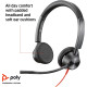 Компьютерная гарнитура POLY BlackWire C3325-M Black (8X222AA)