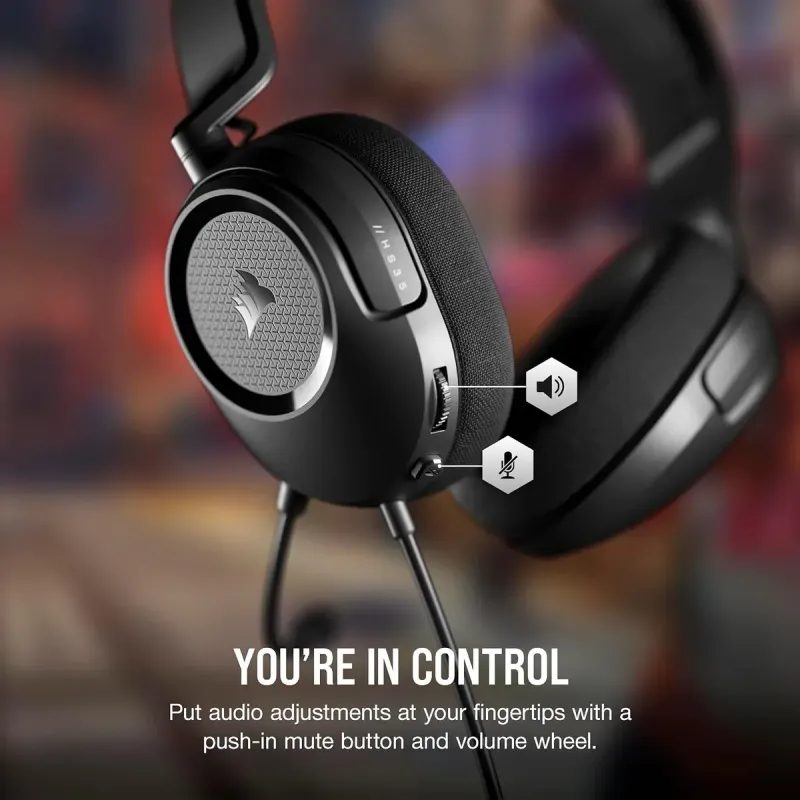 Компьютерная гарнитура Corsair HS35 SURROUND v2 Black (CA-9011386)