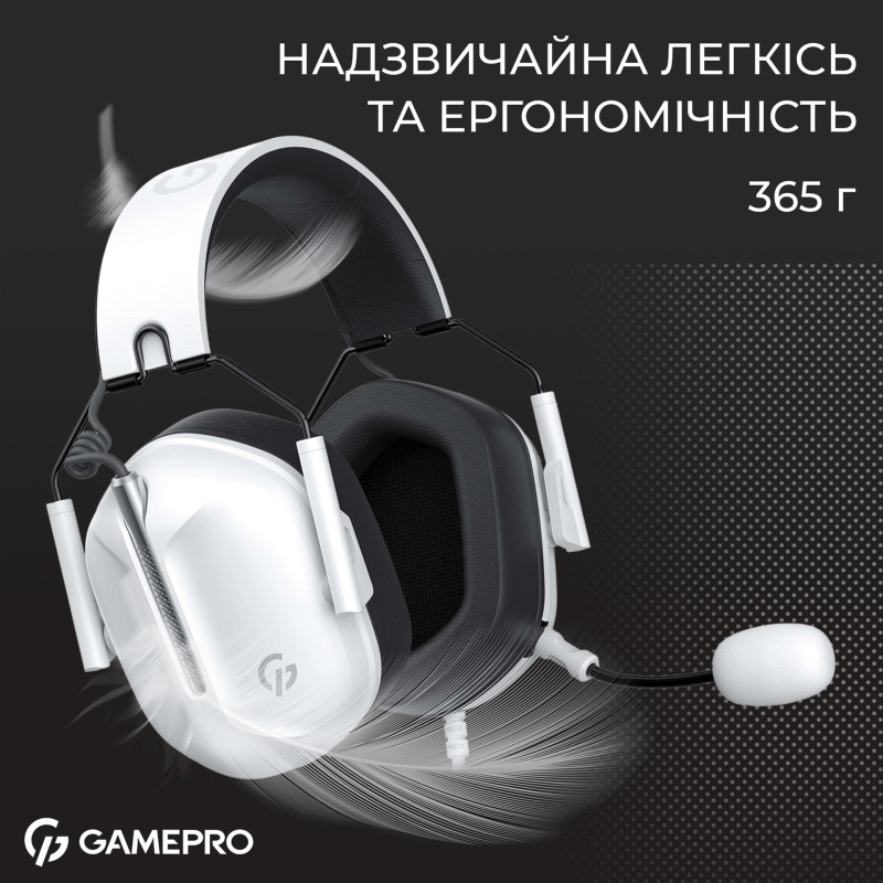 GamePro Genesis Hunter White (HS1350W)
