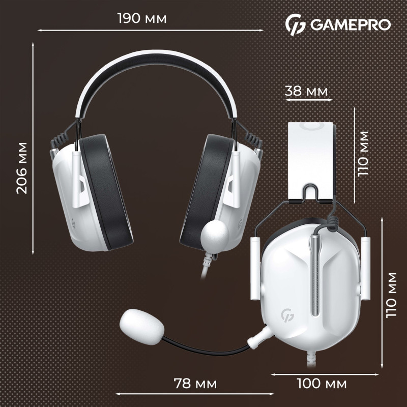 GamePro Genesis Hunter White (HS1350W)