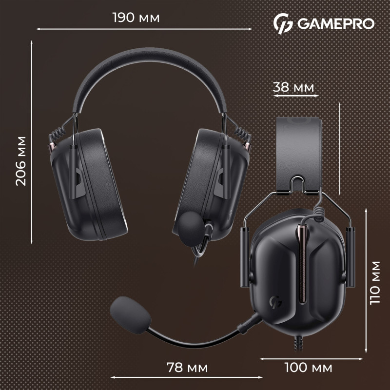 GamePro Genesis Hunter Black (HS1350B)