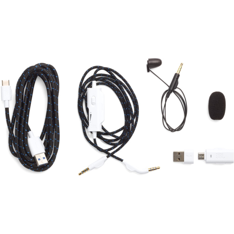 Комп'ютерна гарнітура JBL Quantum 910P Console Wireless (JBLQ910PWLWHTBLU)