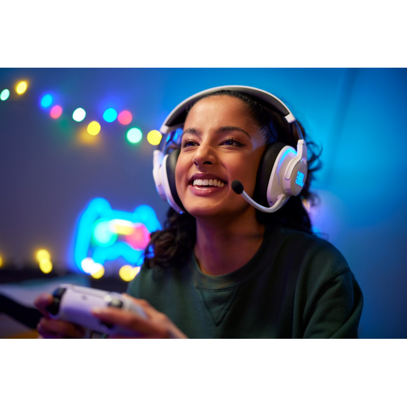 Комп'ютерна гарнітура JBL Quantum 910P Console Wireless (JBLQ910PWLWHTBLU)