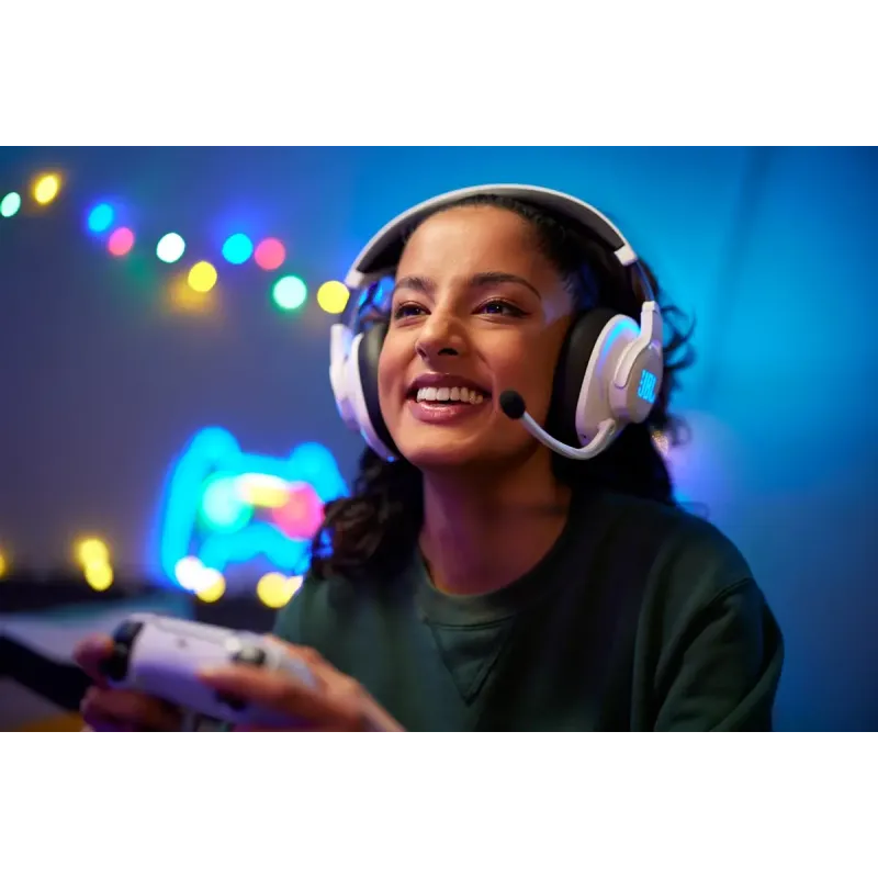 Комп'ютерна гарнітура JBL Quantum 910P Console Wireless (JBLQ910PWLWHTBLU)