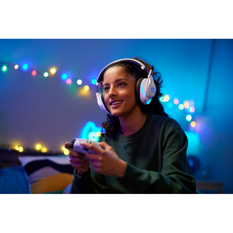 Комп'ютерна гарнітура JBL Quantum 910P Console Wireless (JBLQ910PWLWHTBLU)