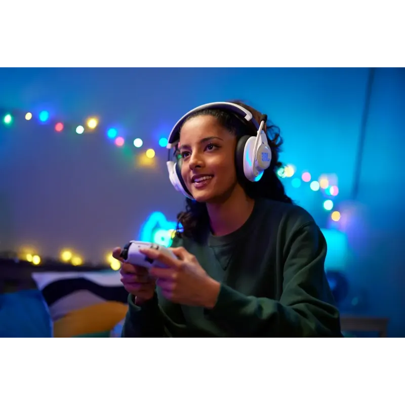Комп'ютерна гарнітура JBL Quantum 910P Console Wireless (JBLQ910PWLWHTBLU)