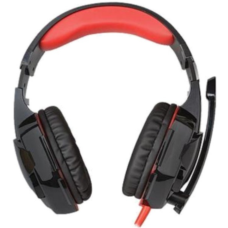 Компьютерная гарнитура REAL-EL GDX-8000 Vibration Surround 7.1 BackLit Black-Red (EL124100017)