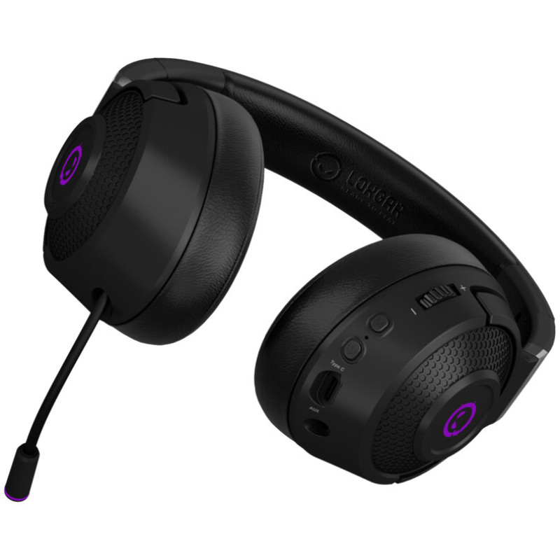 Комп'ютерна гарнітура LORGAR Noah 702 Wireless Gaming Black (LRG-GHS702)