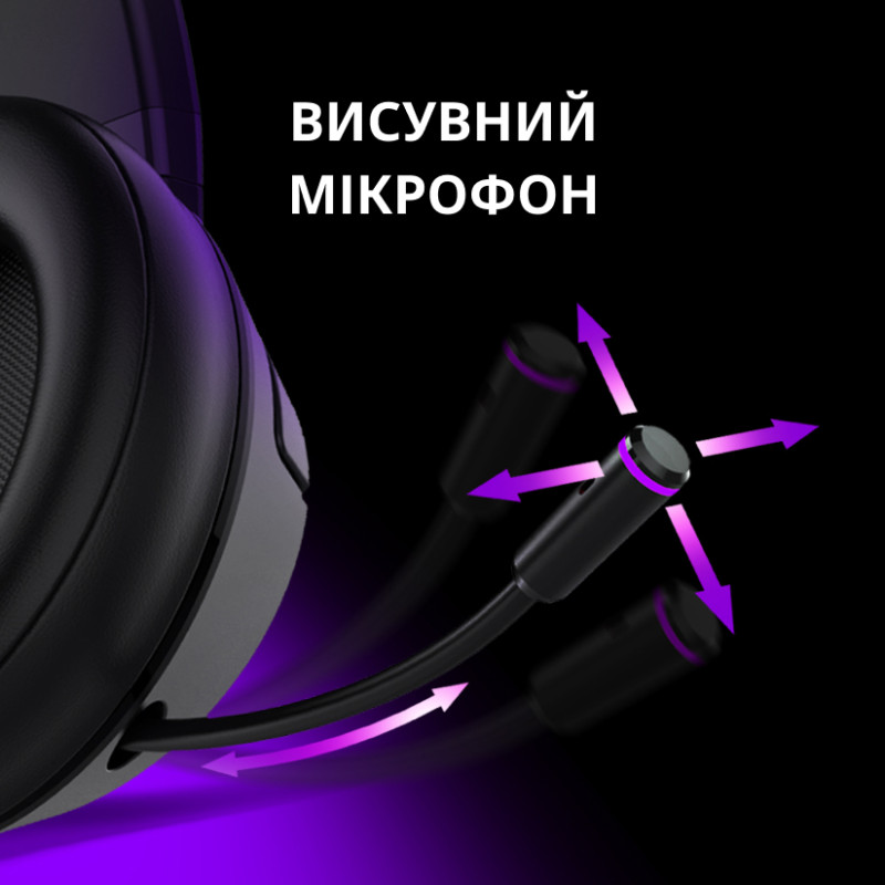 Комп'ютерна гарнітура LORGAR Noah 702 Wireless Gaming Black (LRG-GHS702)