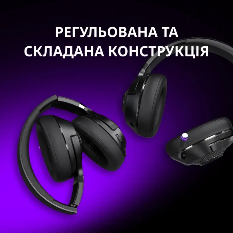Компьютерная гарнитура LORGAR Noah 702 Wireless Gaming Black (LRG-GHS702)