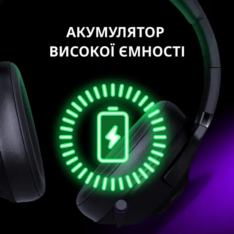 Компьютерная гарнитура LORGAR Noah 702 Wireless Gaming Black (LRG-GHS702)