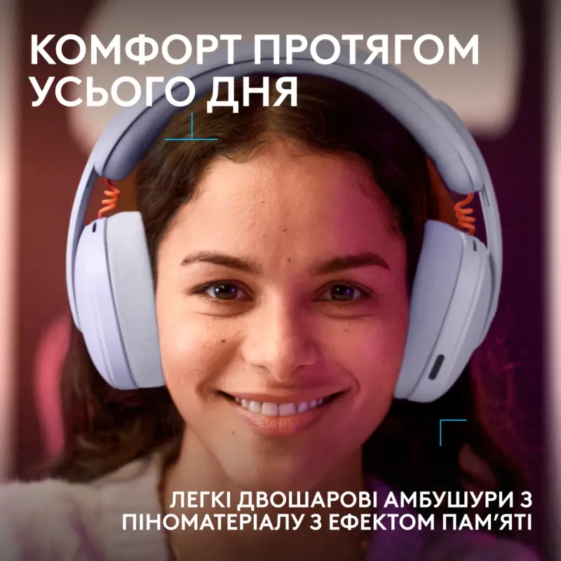 Комп'ютерна гарнітура Logitech G325 Lightspeed Wireless Lilac (981-001538)