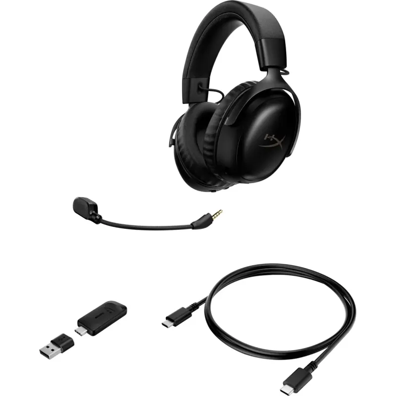 Комп'ютерна гарнітура HyperX Cloud III S Wireless Black (A59YZAA)