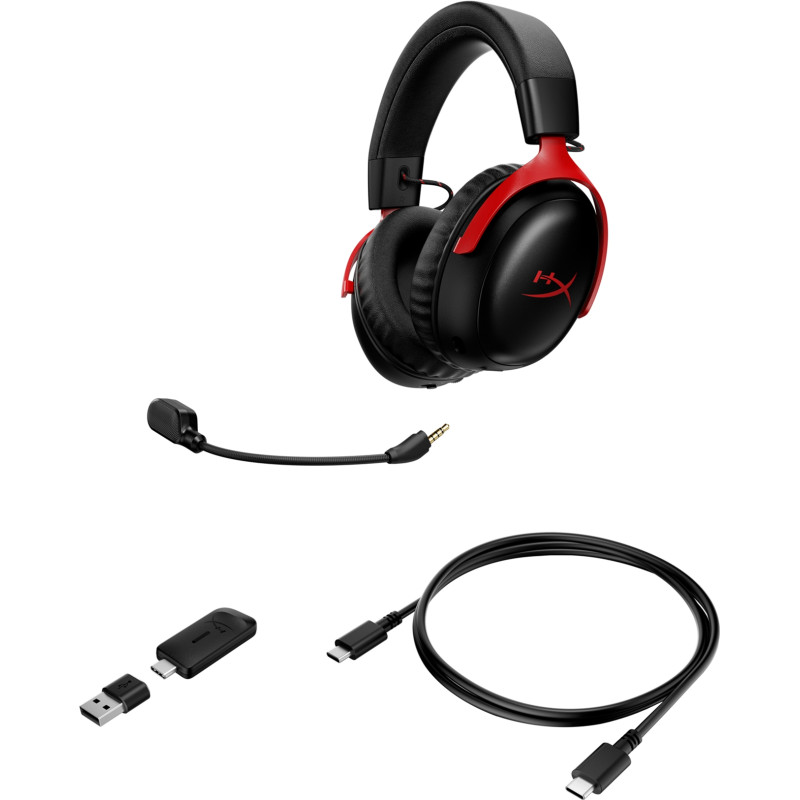 Компьютерная гарнитура HyperX Cloud III S Wireless Black-Red (A59Z0AA)