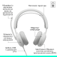 Комп'ютерна гарнітура Logitech Zone Wired 2 USB White (981-001621)