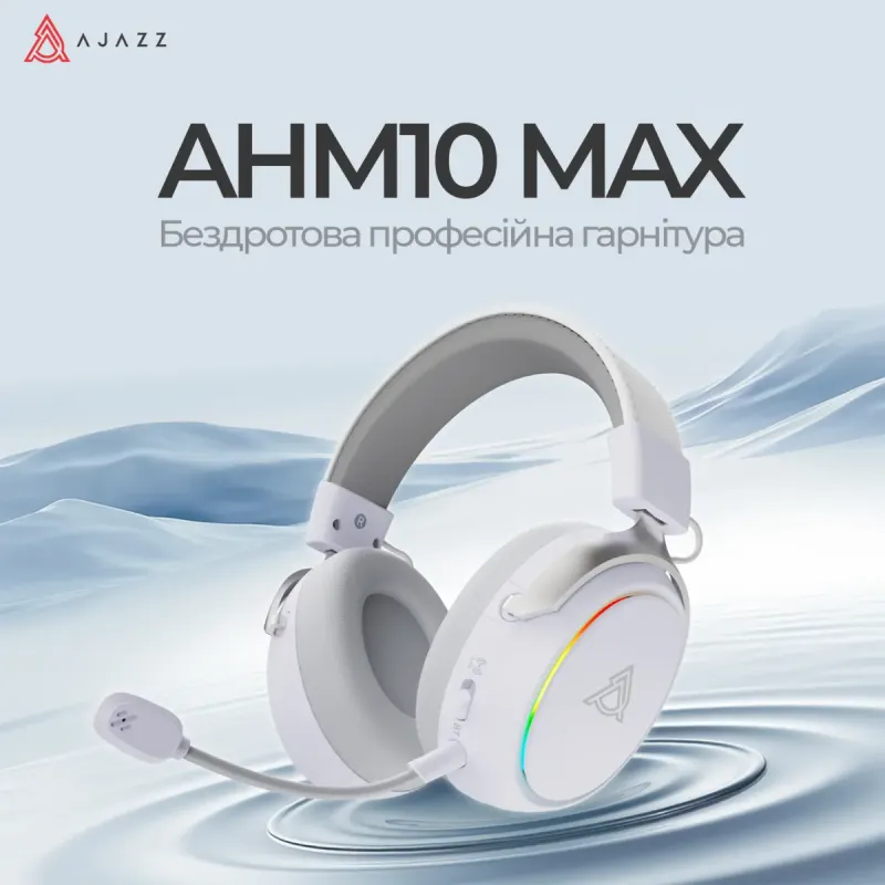 Компьютерная гарнитура Ajazz AHM10 Max White (AHM10-MAX-W)