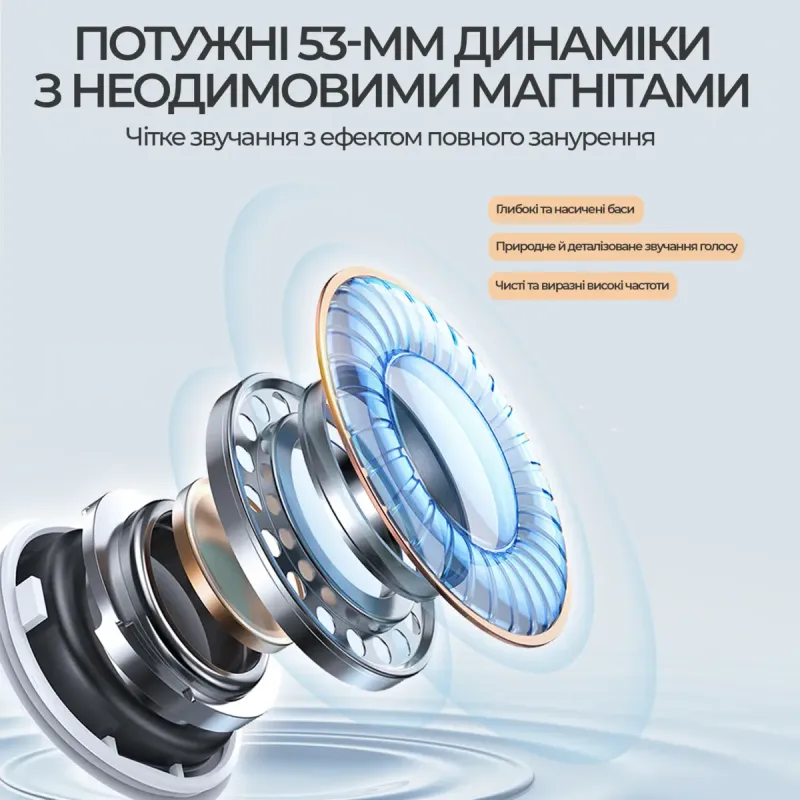 Компьютерная гарнитура Ajazz AHM10 Max White (AHM10-MAX-W)