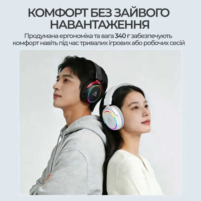 Компьютерная гарнитура Ajazz AHM10 Max White (AHM10-MAX-W)