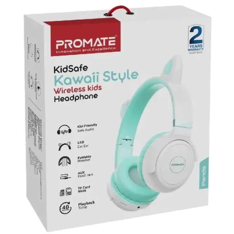 Комп'ютерна гарнітура Promate Panda Aqua (panda.aqua)