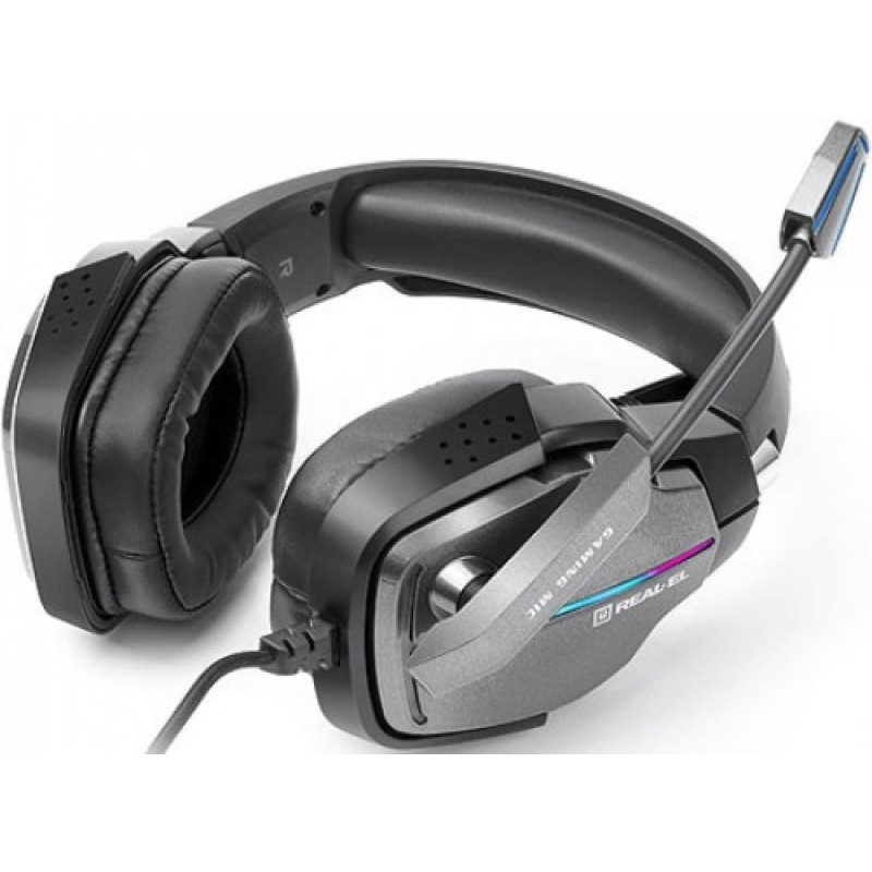 Компьютерная гарнитура REAL-EL GDX-7680 Black (EL124100046)