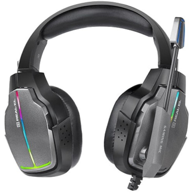 Компьютерная гарнитура REAL-EL GDX-7680 Black (EL124100046)