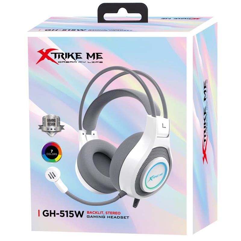 Комп'ютерна гарнітура XTRIKE ME GH-515 White (GH-515W)