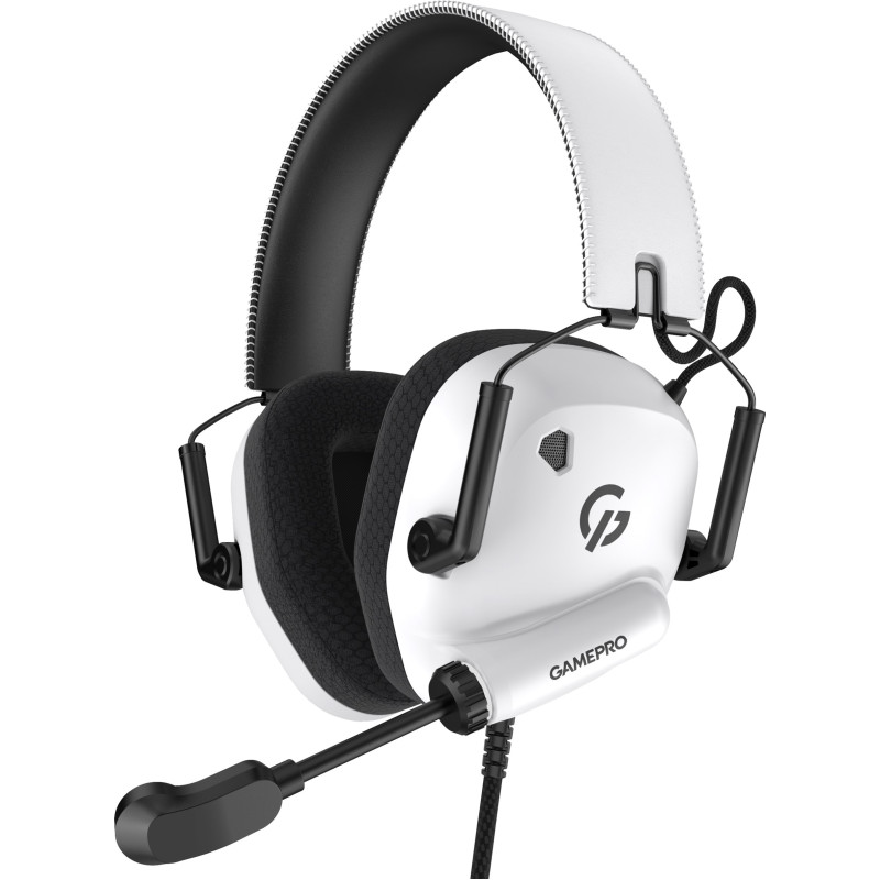 Комп'ютерна гарнітура GamePro Genesis Mercury White (HS120W)
