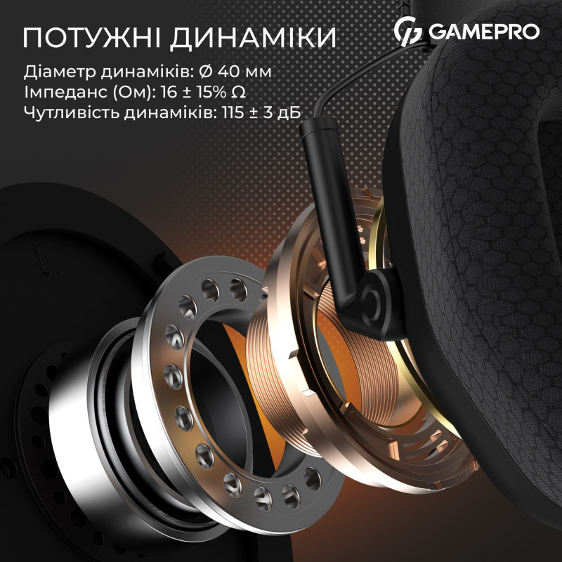 Комп'ютерна гарнітура GamePro Genesis Mercury Pro 3-Mode Black (HSW120B)