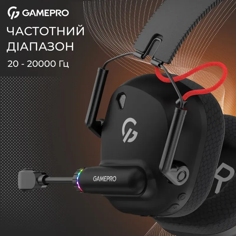 Компьютерная гарнитура GamePro Genesis Mercury Pro 3-Mode Black (HSW120B)