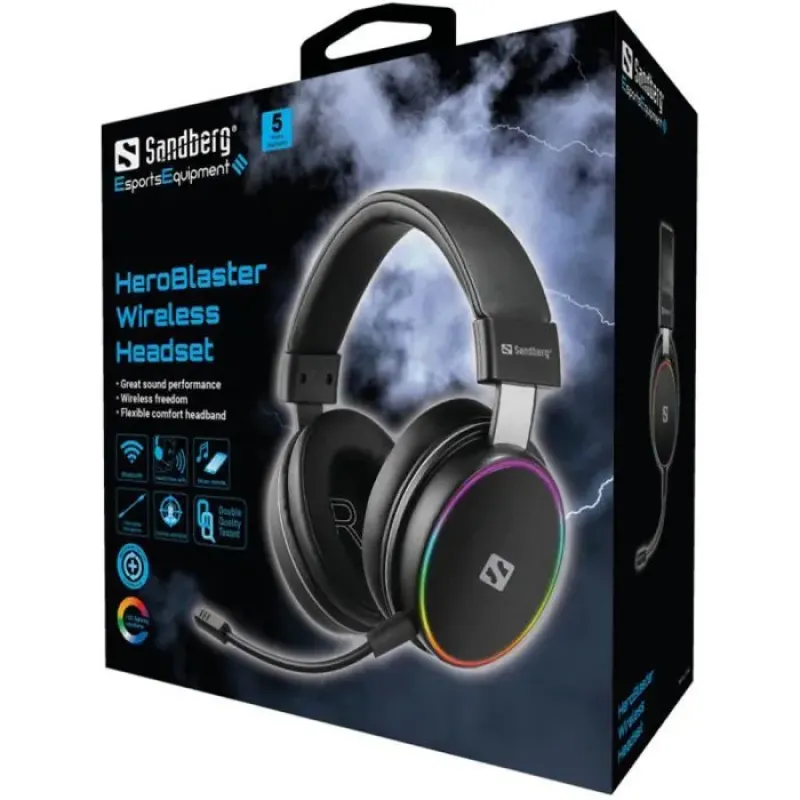 Комп'ютерна гарнітура Sandberg HeroBlaster Bluetooth Black (126-42)