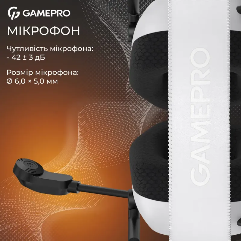 Компьютерная гарнитура GamePro Genesis Mercury Pro 3-Mode White (HSW120W)